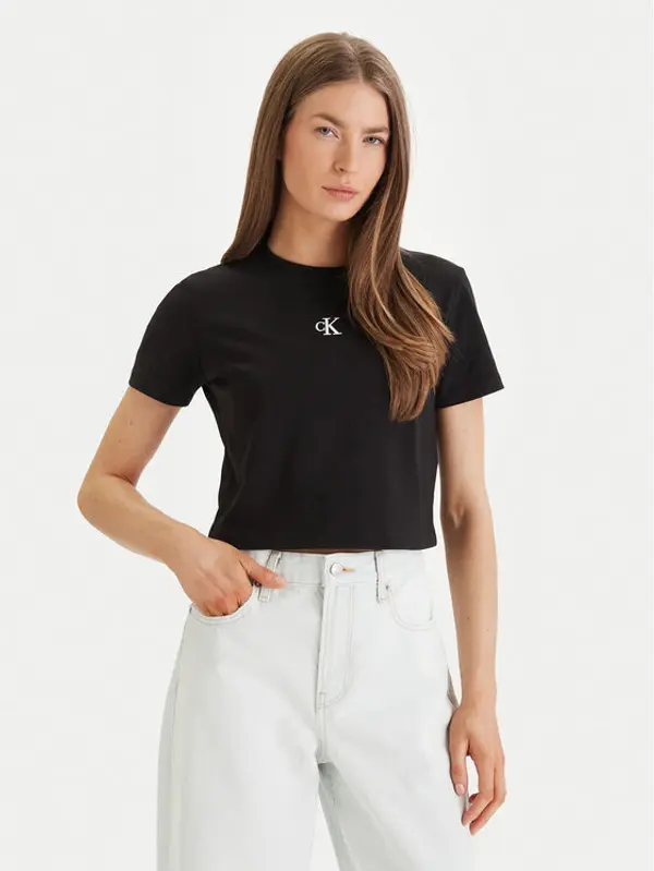 Calvin Klein Jeans Calvin Klein Jeans T-shirt LV047AB213 Crna Regular Fit