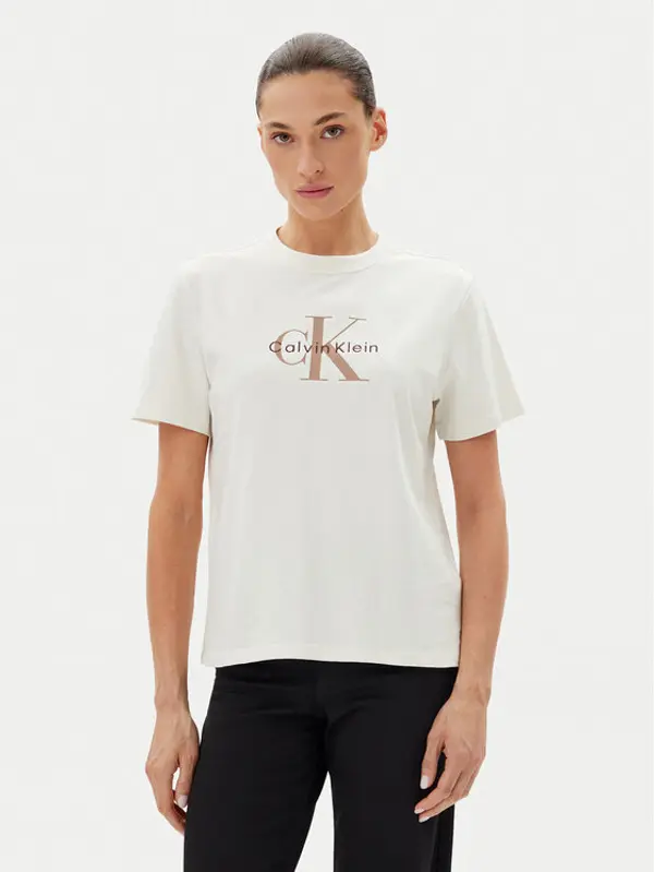 Calvin Klein Jeans Calvin Klein Jeans T-shirt LV047B865G Bijela Relaxed Fit