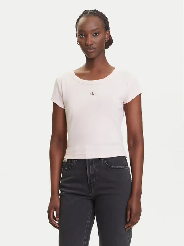 Calvin Klein Jeans Calvin Klein Jeans T-shirt LV047C200G Ružičasta Slim Fit