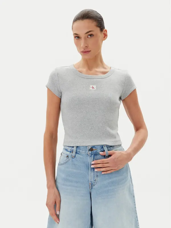 Calvin Klein Jeans Calvin Klein Jeans T-shirt LV047C200G Siva Slim Fit