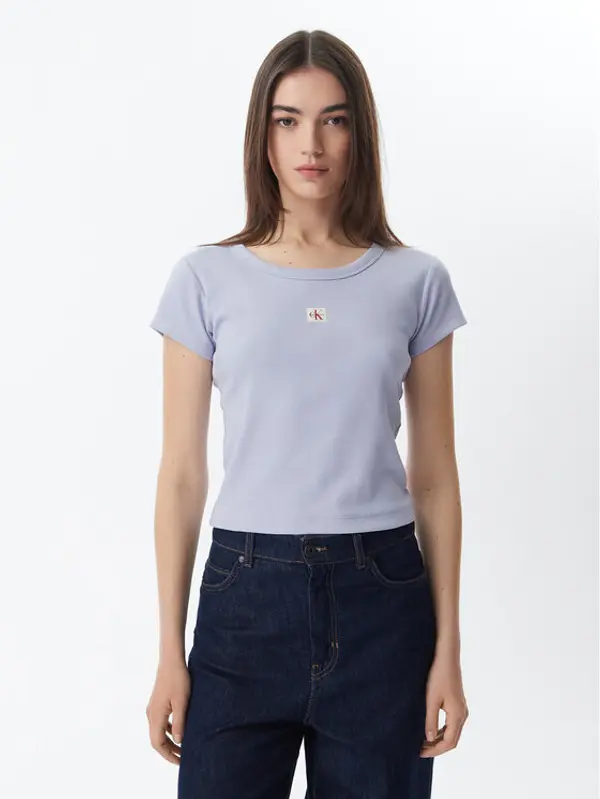 Calvin Klein Jeans Calvin Klein Jeans T-shirt LV047C200G Svijetlo plava Slim Fit