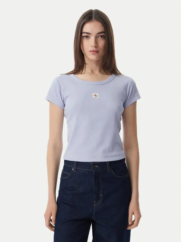 Calvin Klein Jeans Calvin Klein Jeans T-shirt LV047C200G Svijetlo plava Slim Fit