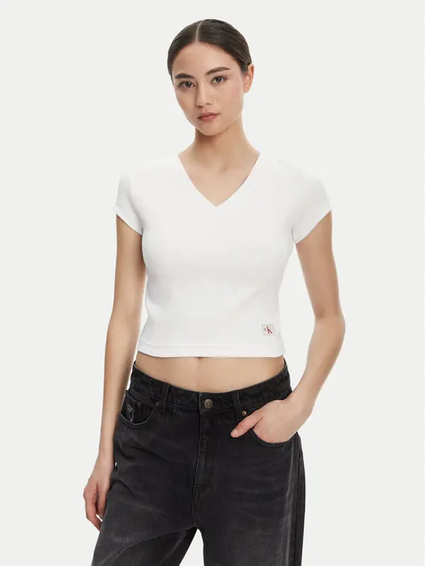 Calvin Klein Jeans Calvin Klein Jeans T-shirt LV047C910G Bijela Regular Fit