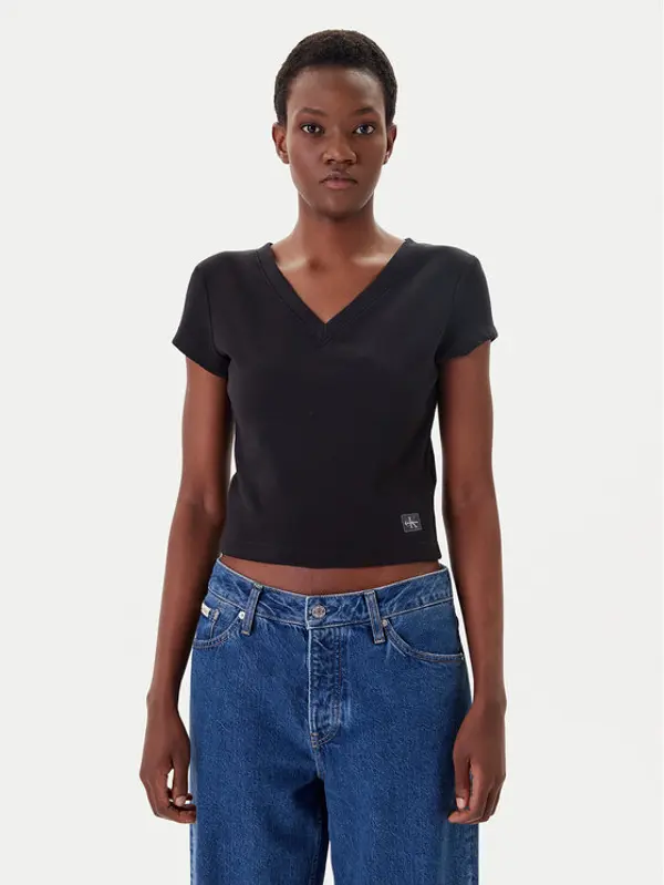 Calvin Klein Jeans Calvin Klein Jeans T-shirt LV047C910G Crna Regular Fit