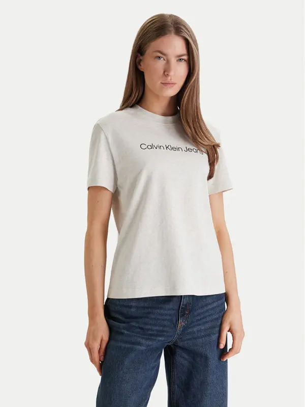 Calvin Klein Jeans Calvin Klein Jeans T-shirt LV047C912G Bež Regular Fit