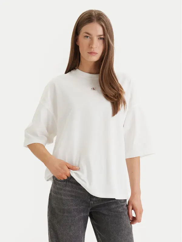 Calvin Klein Jeans Calvin Klein Jeans T-shirt LV047D204G Bijela Oversize