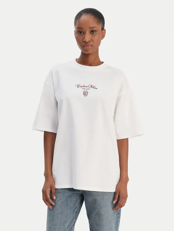Calvin Klein Jeans Calvin Klein Jeans T-shirt LV047E232G Bijela Relaxed Fit