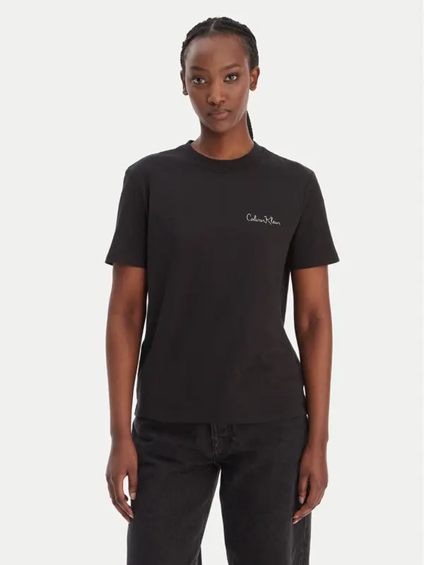 Calvin Klein Jeans Calvin Klein Jeans T-shirt LV047E809G Crna Classic Fit