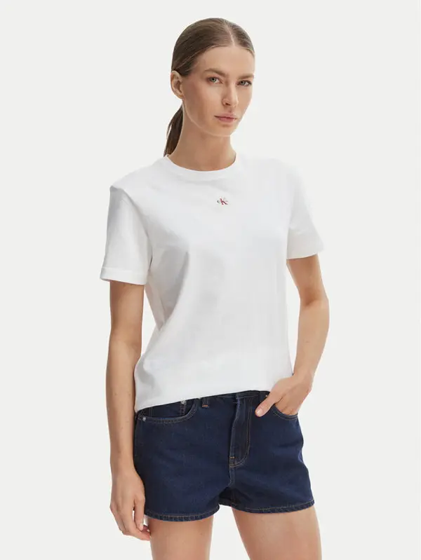 Calvin Klein Jeans Calvin Klein Jeans T-shirt LV047F227G Bijela Classic Fit