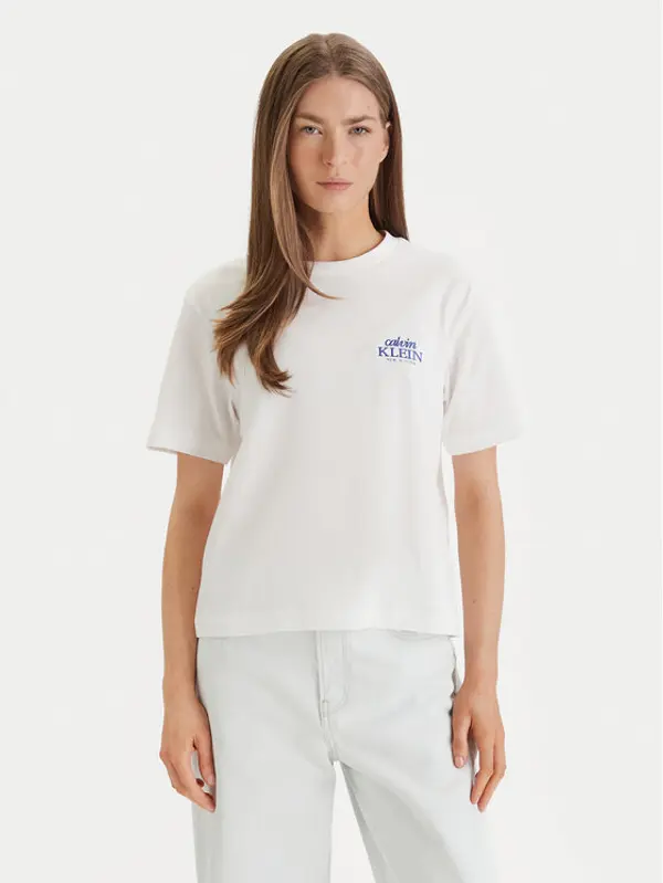Calvin Klein Jeans Calvin Klein Jeans T-shirt LV047F801G Bijela Boxy Fit