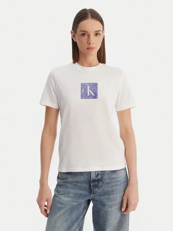 Calvin Klein Jeans Calvin Klein Jeans T-shirt LV047F819G Bijela Classic Fit