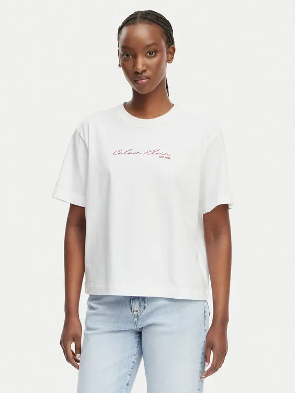 Calvin Klein Jeans Calvin Klein Jeans T-shirt LV047F820G Bijela Regular Fit