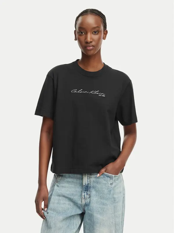 Calvin Klein Jeans Calvin Klein Jeans T-shirt LV047F820G Crna Regular Fit