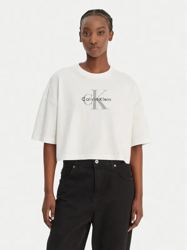 Calvin Klein Jeans Calvin Klein Jeans T-shirt LV047F828G Bijela Boxy Fit