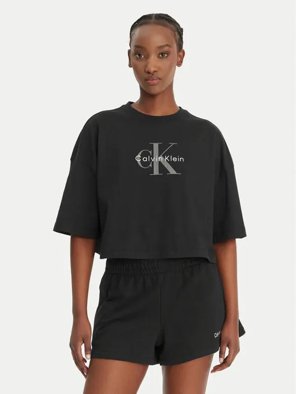 Calvin Klein Jeans Calvin Klein Jeans T-shirt LV047F828G Crna Boxy Fit