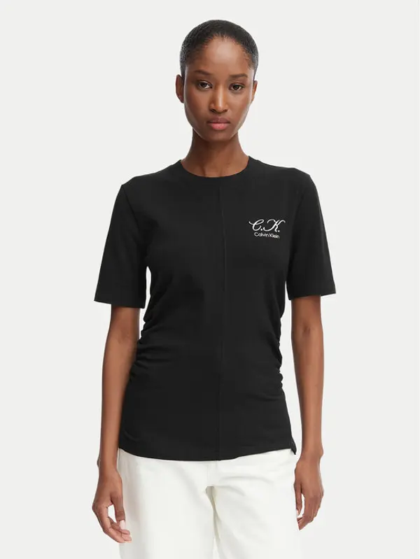 Calvin Klein Jeans Calvin Klein Jeans T-shirt LV047G808G Crna Slim Fit