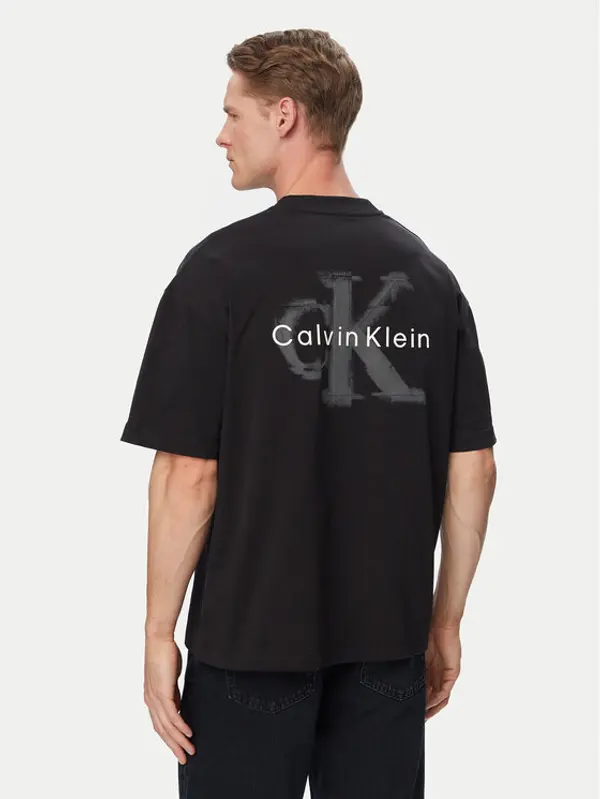 Calvin Klein Jeans Calvin Klein Jeans T-shirt LV04RAB806 Crna Oversize