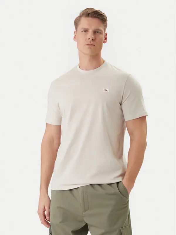 Calvin Klein Jeans Calvin Klein Jeans T-shirt LV04RC272G Écru Regular Fit