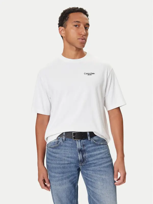 Calvin Klein Jeans Calvin Klein Jeans T-shirt LV04RD825G Bijela Regular Fit