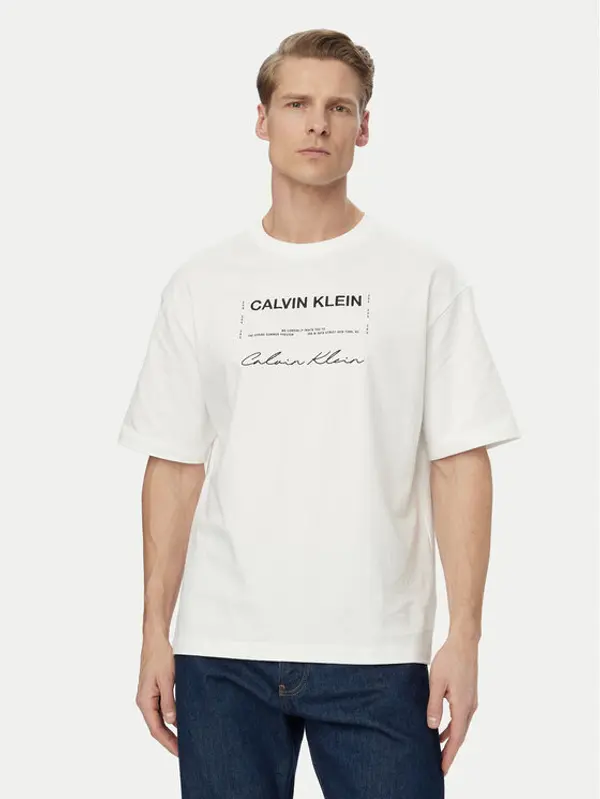 Calvin Klein Jeans Calvin Klein Jeans T-shirt LV04RE827G Bijela Regular Fit