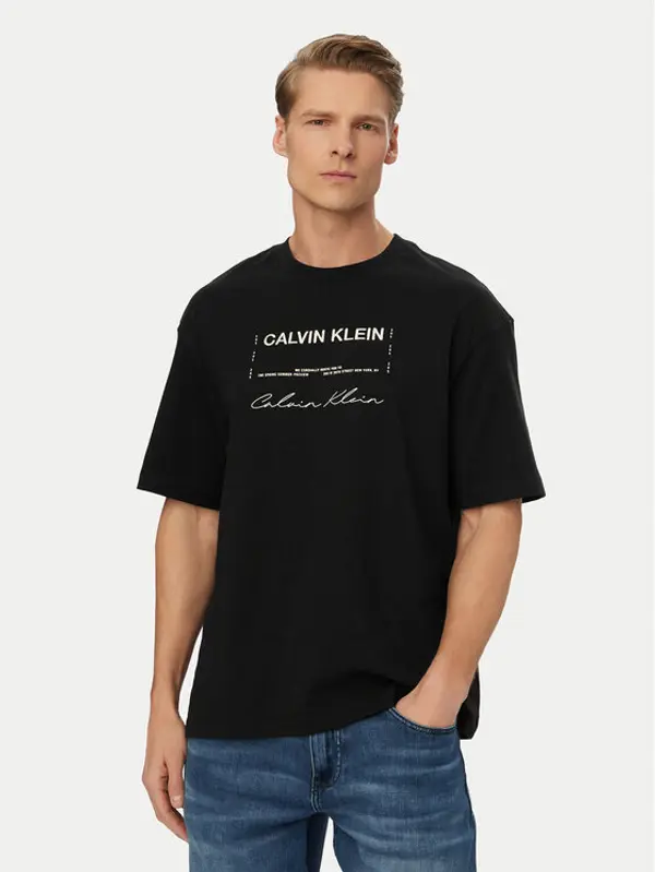 Calvin Klein Jeans Calvin Klein Jeans T-shirt LV04RE827G Crna Regular Fit