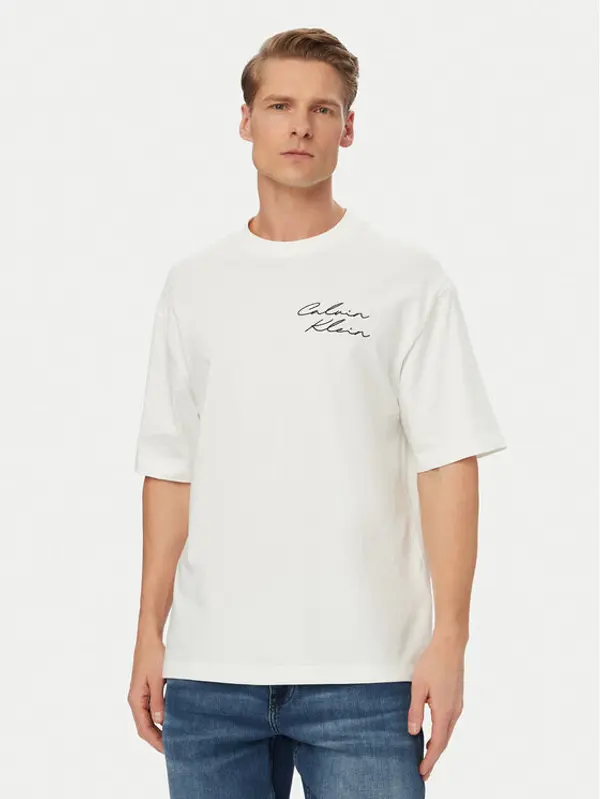 Calvin Klein Jeans Calvin Klein Jeans T-shirt LV04RE828G Bijela Regular Fit