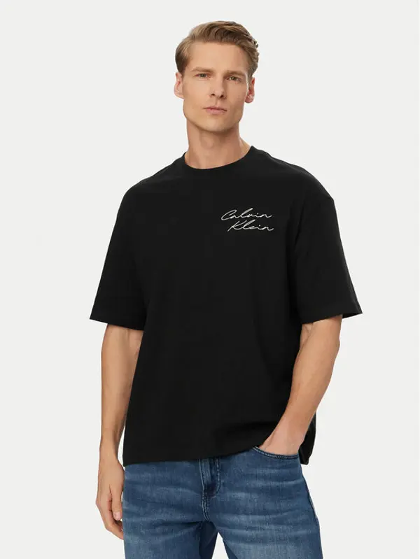Calvin Klein Jeans Calvin Klein Jeans T-shirt LV04RE828G Crna Regular Fit