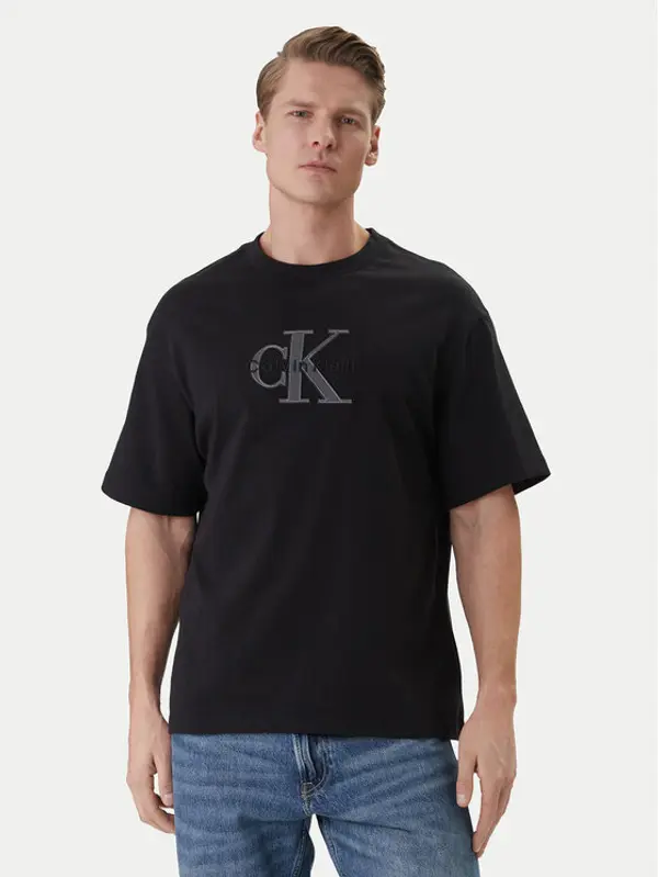 Calvin Klein Jeans Calvin Klein Jeans T-shirt LV04RF819G Crna Regular Fit