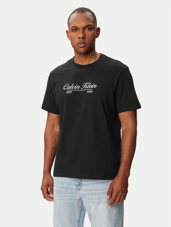 Calvin Klein Jeans Calvin Klein Jeans T-shirt LV04RG822G Crna Regular Fit