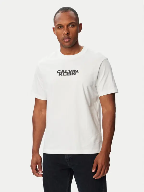 Calvin Klein Jeans Calvin Klein Jeans T-shirt LV04RG834G Bijela Regular Fit