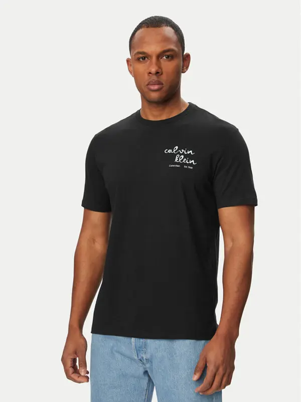 Calvin Klein Jeans Calvin Klein Jeans T-shirt LV04RG837G Crna Regular Fit