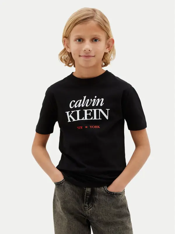 Calvin Klein Jeans Calvin Klein Jeans T-shirt LVCKSJA07B Crna Regular Fit