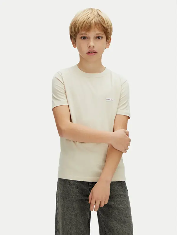 Calvin Klein Jeans Calvin Klein Jeans T-shirt LVCKSJA08B Bež Regular Fit