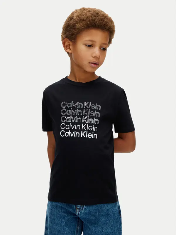 Calvin Klein Jeans Calvin Klein Jeans T-shirt LVCKSJA10B Crna Regular Fit