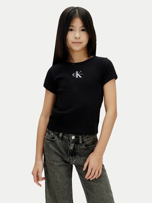 Calvin Klein Jeans Calvin Klein Jeans T-shirt LVCKSJB11G Crna Regular Fit