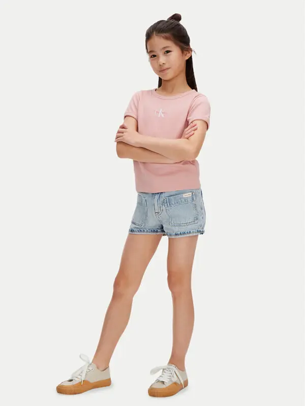 Calvin Klein Jeans Calvin Klein Jeans T-shirt LVCKSJB11G Ružičasta Regular Fit