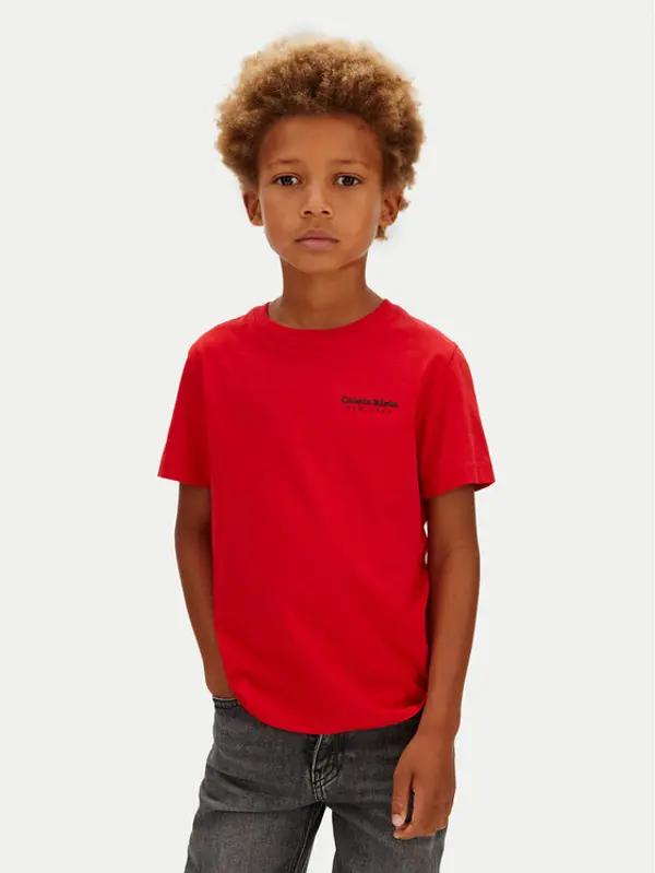 Calvin Klein Jeans Calvin Klein Jeans T-shirt Minimal Logo IB0IB02608 Crvena Regular Fit