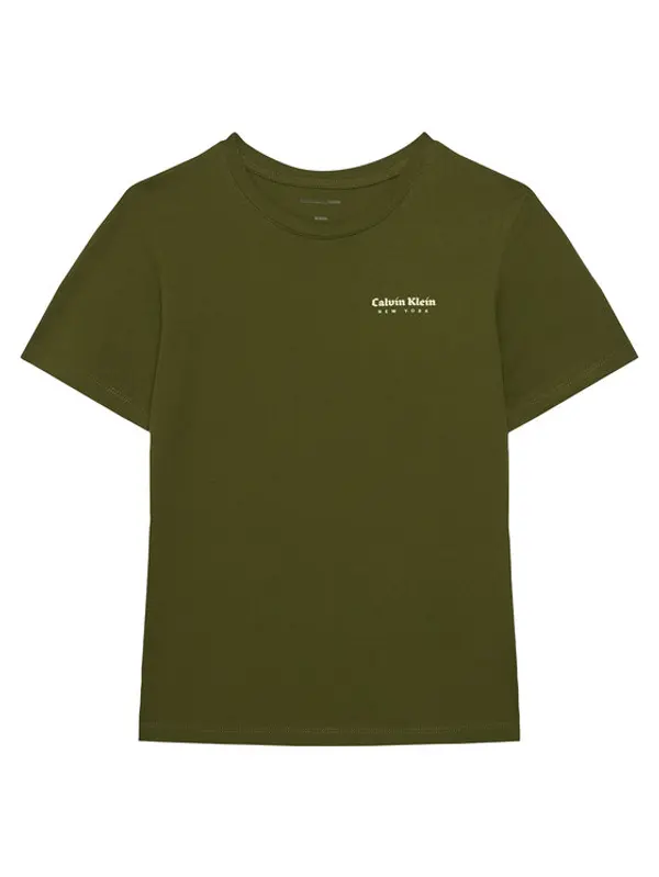 Calvin Klein Jeans Calvin Klein Jeans T-shirt Minimal Logo IB0IB02608 Zelena Regular Fit