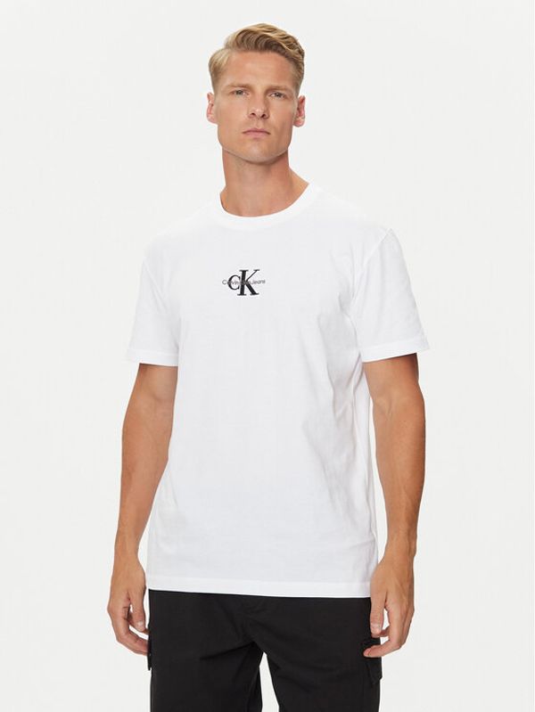 Calvin Klein Jeans Calvin Klein Jeans T-shirt Monologo J30J325649 Bijela Regular Fit