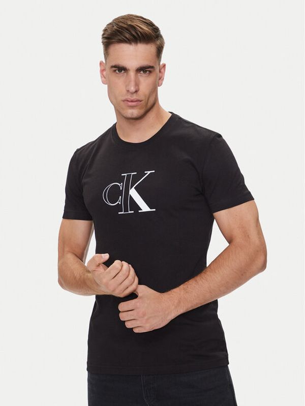Calvin Klein Jeans Calvin Klein Jeans T-shirt Outline Monologo J30J325678 Crna Slim Fit