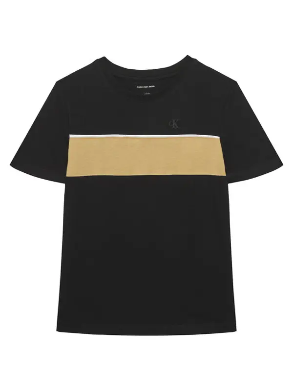 Calvin Klein Jeans Calvin Klein Jeans T-shirt Panel Colorblock IB0IB02609 Crna Regular Fit