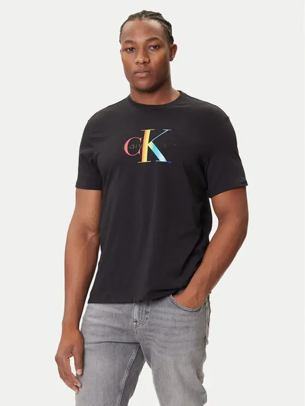 Calvin Klein Jeans Calvin Klein Jeans T-shirt Pride Graphic LV04RC800G Crna Regular Fit