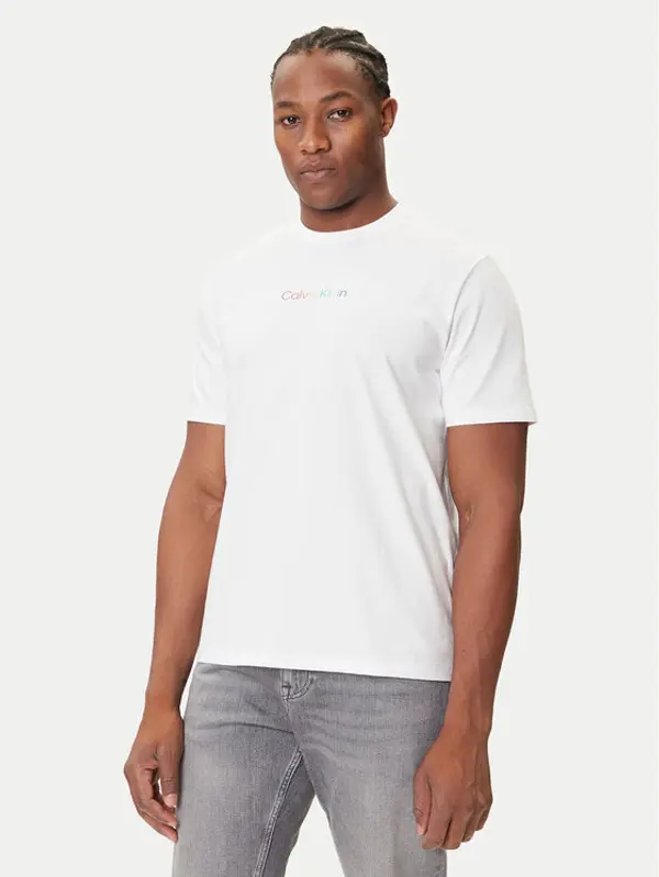 Calvin Klein Jeans Calvin Klein Jeans T-shirt Pride Graphic LV04RC815G Bijela Relaxed Fit