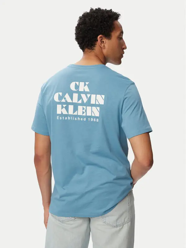 Calvin Klein Jeans Calvin Klein Jeans T-shirt Resort Graphic LV04RG802G Plava Regular Fit