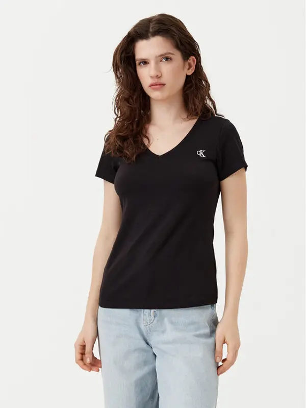 Calvin Klein Jeans Calvin Klein Jeans T-shirt Rood J20J213716 Crna Regular Fit
