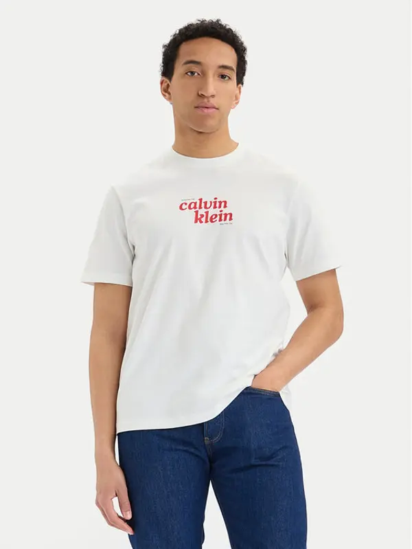 Calvin Klein Jeans Calvin Klein Jeans T-shirt SS 20S  LV04RG815G Bijela Regular Fit