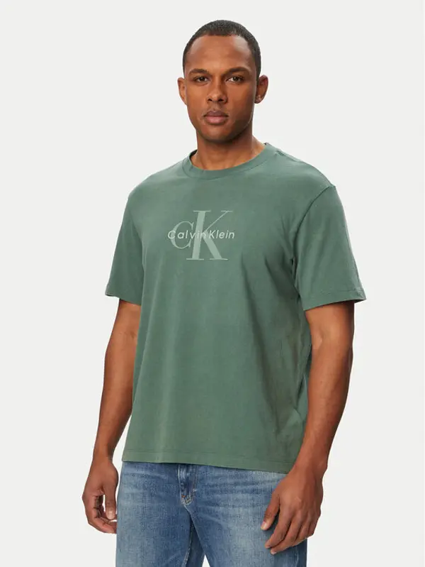 Calvin Klein Jeans Calvin Klein Jeans T-shirt SS 20S LV04RG832G Zelena Regular Fit