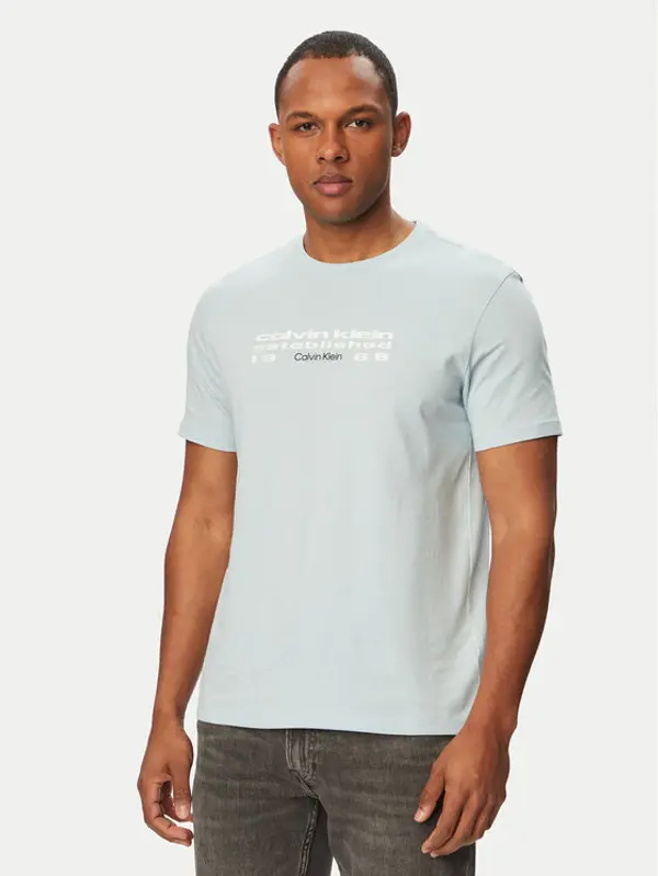 Calvin Klein Jeans Calvin Klein Jeans T-shirt SS 30s EU LV04RG800G Plava Regular Fit