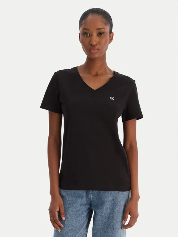 Calvin Klein Jeans Calvin Klein Jeans T-shirt Ss Monogram Vnk LV047B205G Crna Regular Fit