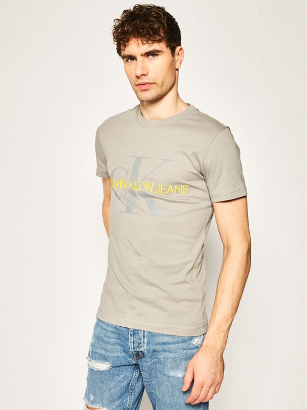 Calvin Klein Jeans Calvin Klein Jeans T-shirt Vegetable Dye Monogram J30J314762 Siva Slim Fit
